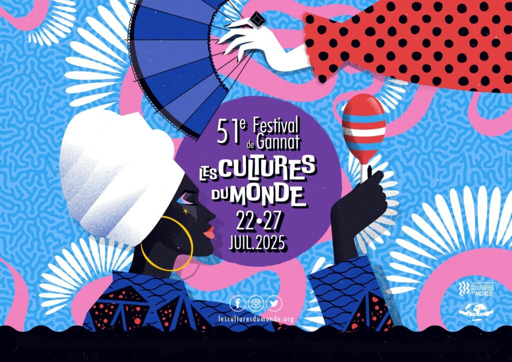 Affiche du 51ème Festival de Gannat, Les Cultures du Monde