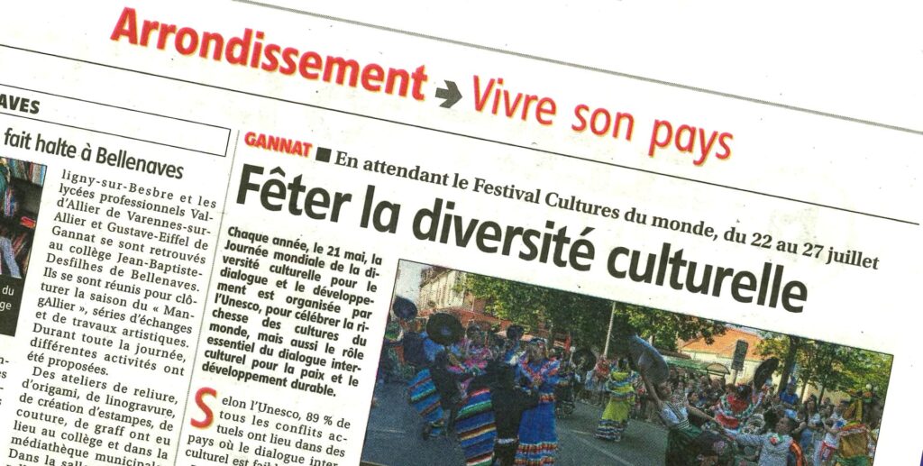 vu dans la presse feter la diversité culturelle