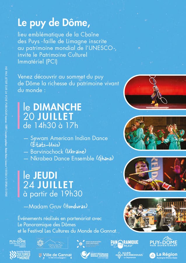le programme au sommet du Puy de Dôme