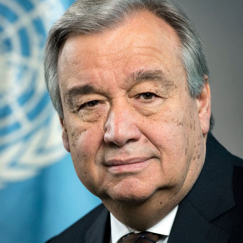 Le Secrétaire général des Nations Unies, António Guterres